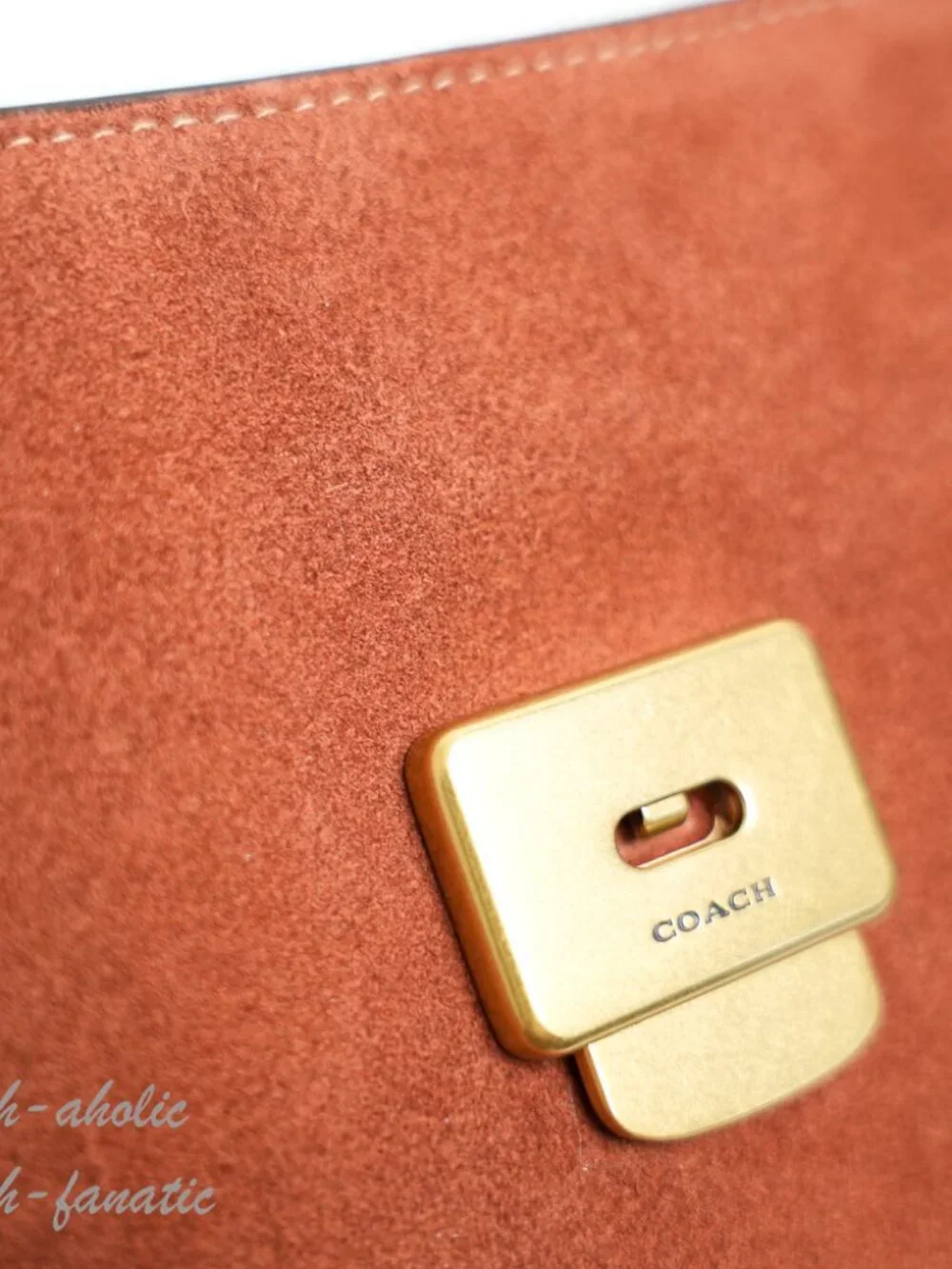 COACH CEB52 Chelsea Shoulder Bag 30 in Suede B4/Clay NWT